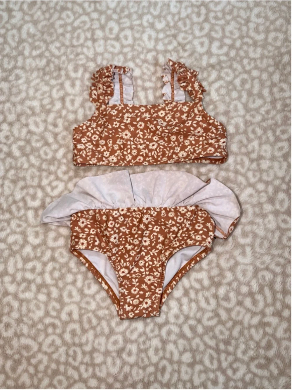 Modern Moments 4T Girls Swimsuit Bundle Floral One-Piece + 2-Piece Bikini